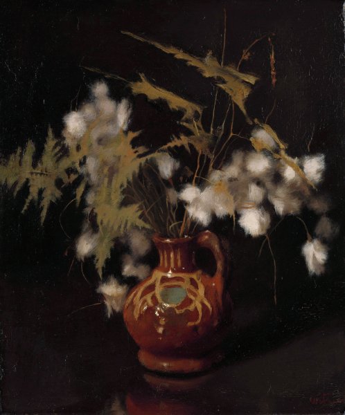 Main Product Photo of Fluffy Flowers in a Jug  Painting by Willem Witsen