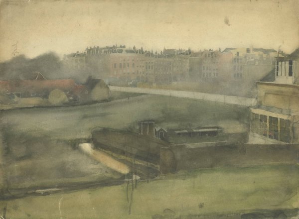 Main Product Photo of Gezicht bij het Oosterpark te Amsterdam  Painting by Willem Witsen