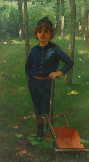 Jongen Met Zijn Kruiwagen by Willem Witsen Oil Painting