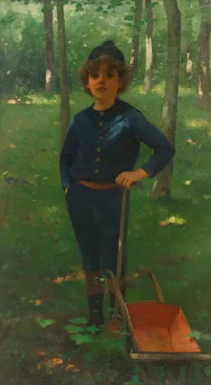 Jongen Met Zijn Kruiwagen Oil painting by Willem Witsen