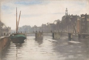 Oude Schans te Amsterdam by Willem Witsen Oil Painting