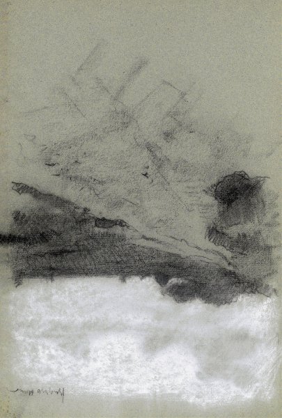 Main Product Photo of Pad door een landschap  Painting by Willem Witsen