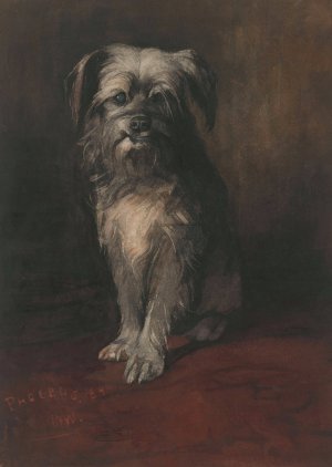 Portrait of the Dog Phoebus by Willem Witsen Oil Painting