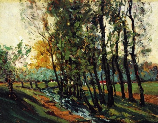 French Landscape by William A. Harper - Hand-Painted Oil Painting Reproduction