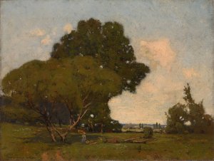 The Trees, Early Afternoon, France by William A. Harper Oil Painting