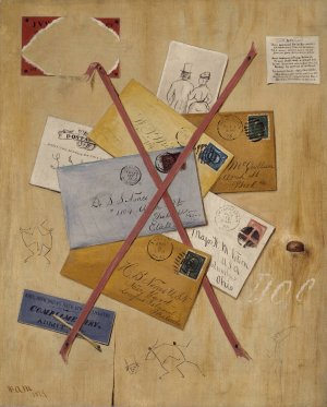 Rack Picture for Dr. Nones by William A. Mitchell Oil Painting