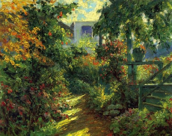 Main Product Photo of A Sunny Grove, Pacific Grove Painting by William Adam