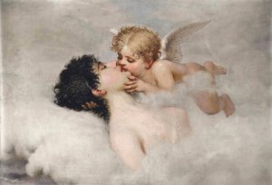 An Allegory Of Love by William Adolphe Bouguereau Oil Painting