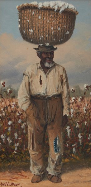 A Cotton Picker by William Aiken Walker Oil Painting