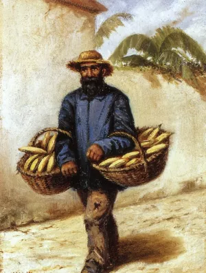 Banana Peddler of Greenville, Mississippi by William Aiken Walker Oil Painting