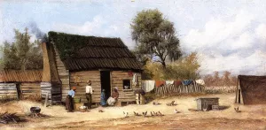 Cabin in the South by William Aiken Walker - Oil Painting Reproduction