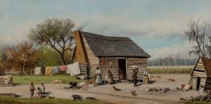 Cabin by William Aiken Walker Oil Painting