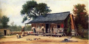 Cabin Oil painting by William Aiken Walker