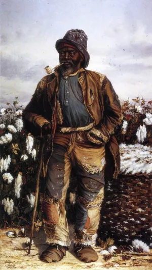 I'll Stick to Cotton as Long as It Sticks to Me Oil painting by William Aiken Walker