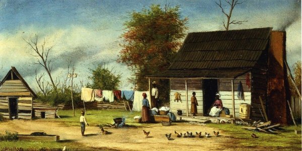 Main Product Photo of Negro Cabiin with Two-Pole Chimney Painting by William Aiken Walker