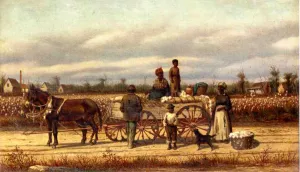Noon Day Pause in the Cotton Field by William Aiken Walker - Oil Painting Reproduction