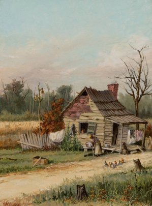 Rickety Ole' Cabin by William Aiken Walker Oil Painting