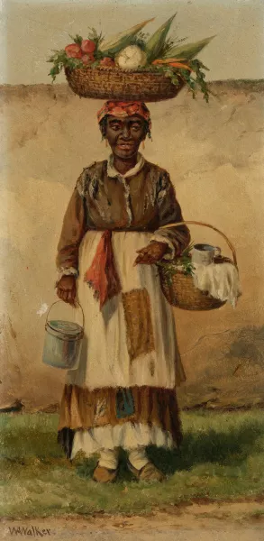 Standing Woman Oil painting by William Aiken Walker
