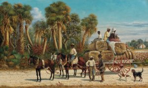 The Cotton Wagon by William Aiken Walker Oil Painting