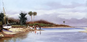 The Cove at Ponce Park Oil painting by William Aiken Walker