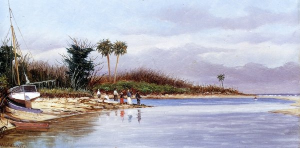Main Product Photo of The Cove at Ponce Park Painting by William Aiken Walker