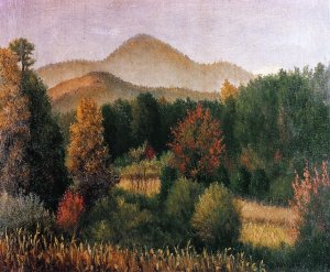 Wooded Mountain Scene in North Carolina by William Aiken Walker Oil Painting