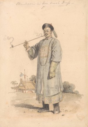A Mandarin in his Court Dress by William Alexander Oil Painting