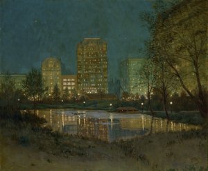 Central Park and the Plaza by William Anderson Coffin Oil Painting