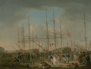 Hussars Embarking at Deptford by William Anderson Oil Painting