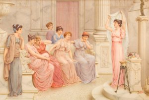 Ancient Rituals by William Anstey Dolland Oil Painting
