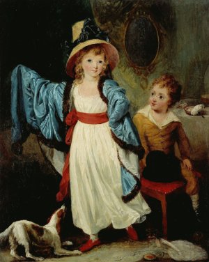 Les Enfants deguises, dit Les Atours by William Artaud Oil Painting