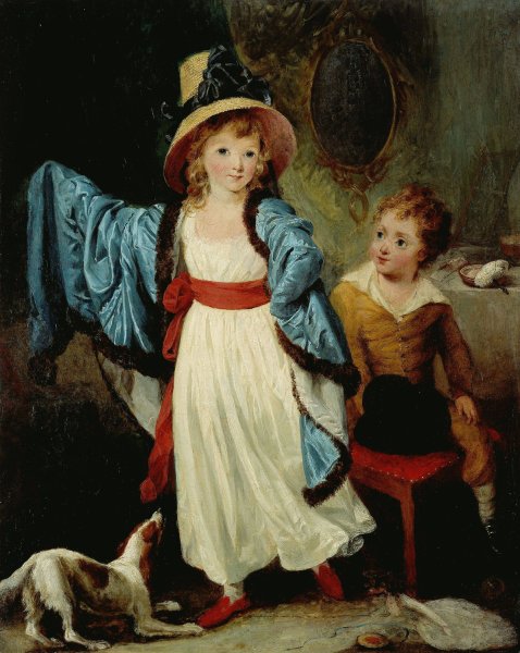 Les Enfants deguises, dit Les Atours  by William Artaud - Hand-Painted Oil Painting Reproduction