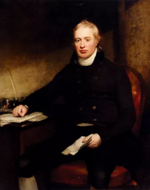 Portrait Of Sir Everard Home 1756-1832 by William Beechey Oil Painting