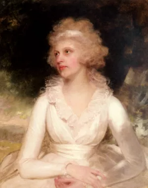 Portrait of Sophia Anne Raymond-Barker Oil painting by William Beechey
