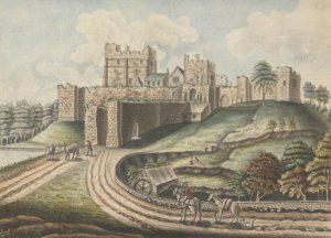 Prudhoe Castle, Northumberland by William Beilby Oil Painting
