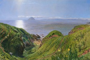 Ailsa Craig by William Bell Scott Oil Painting