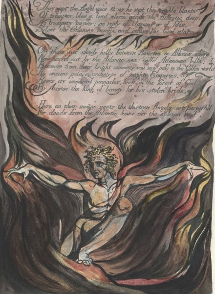 Main Product Photo of America, a Prophecy  Painting by William Blake