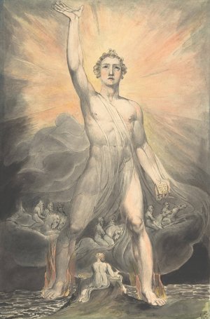 Angel of the Revelation by William Blake Oil Painting