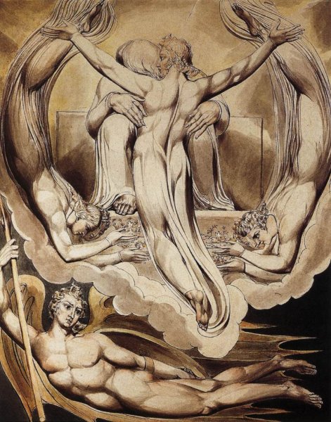 Main Product Photo of Christ as the Redeemer of Man Painting by William Blake