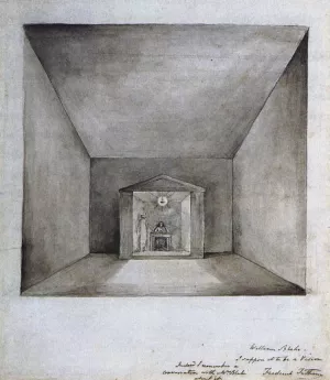 Elisha in the Chamber on the Wall Oil painting by William Blake