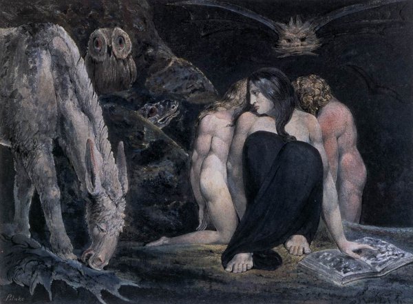 Main Product Photo of Hecate or the Three Fates Painting by William Blake