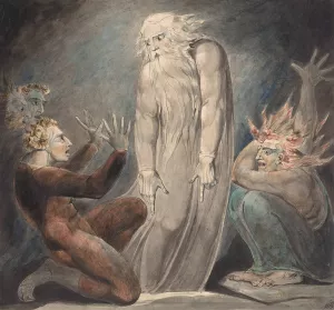 The Ghost of Samuel Appearing to Saul by William Blake Oil Painting