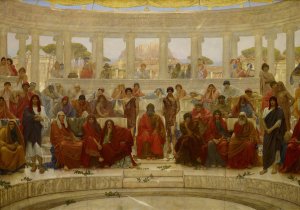 An Audience In Athens During Agamemnon By Aeschylus by William Blake Richmond Oil Painting