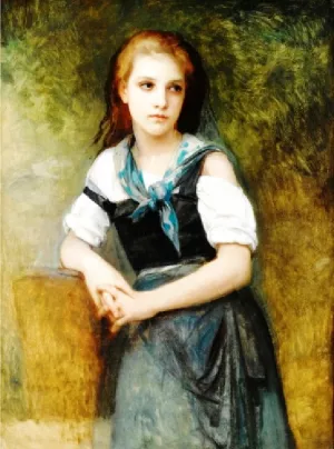 A Study for The Secret by William-Adolphe Bouguereau Oil Painting