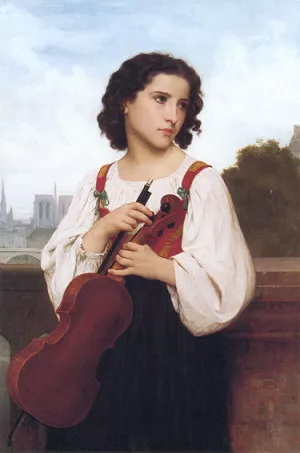 Alone in the World by William-Adolphe Bouguereau - Oil Painting Reproduction