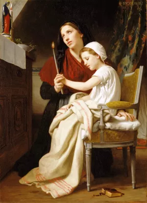 An Offering of Thanks by William-Adolphe Bouguereau Oil Painting