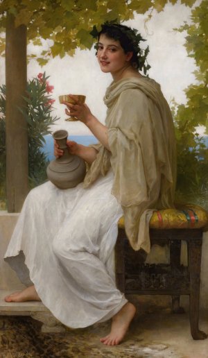 Bacchante by William Bouguereau Oil Painting