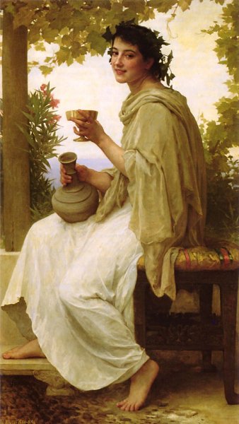 Main Product Photo of Bacchante Painting by William-Adolphe Bouguereau
