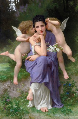 Chansons de printemps by William Bouguereau Oil Painting