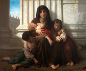 Charity by William Bouguereau Oil Painting